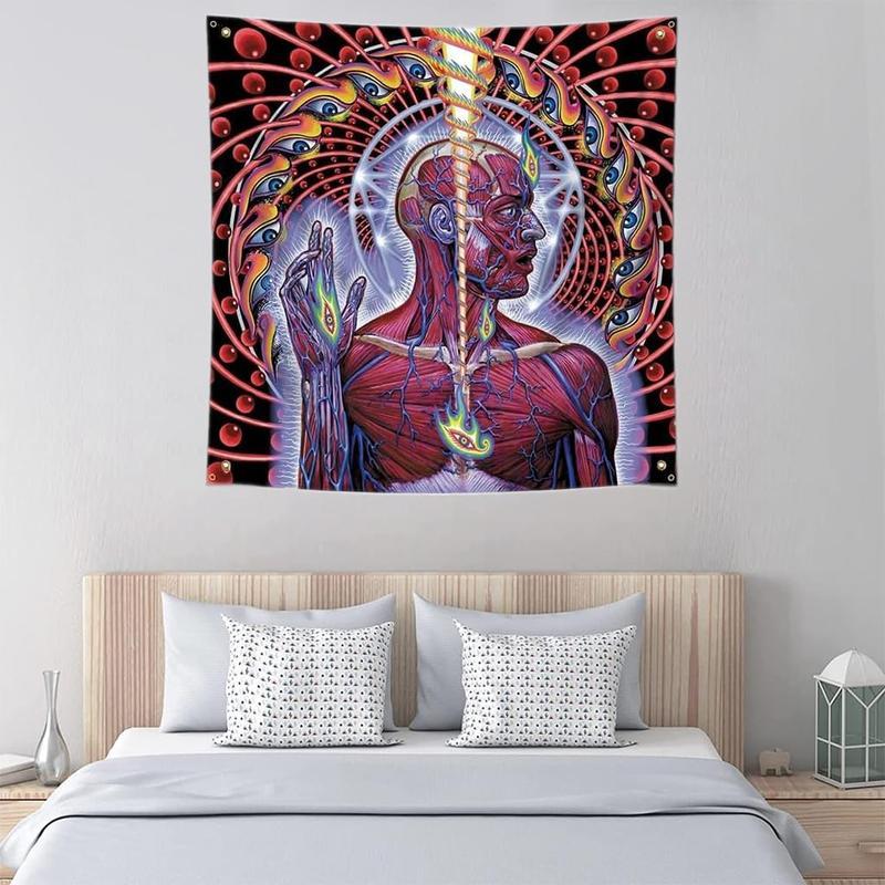 Tool Lateralus Banner Huge Poster Tapestry Flag Album Cover Art 4x4 Ft for Room Wall Garage Man Cave Outdoor/Indoor Decor
