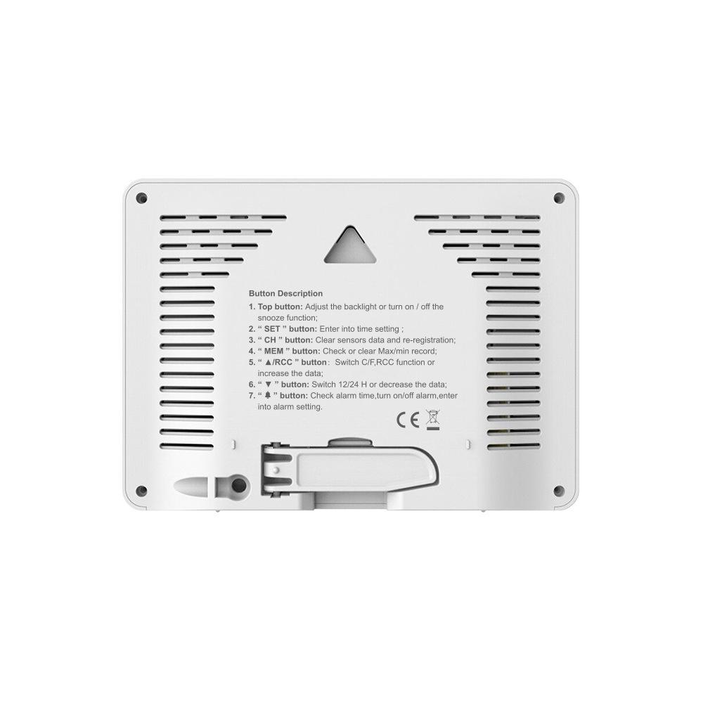 Color screen one-to-three negative display weather station wireless indoor and outdoor digital temperature and humidity meter with weather forecast