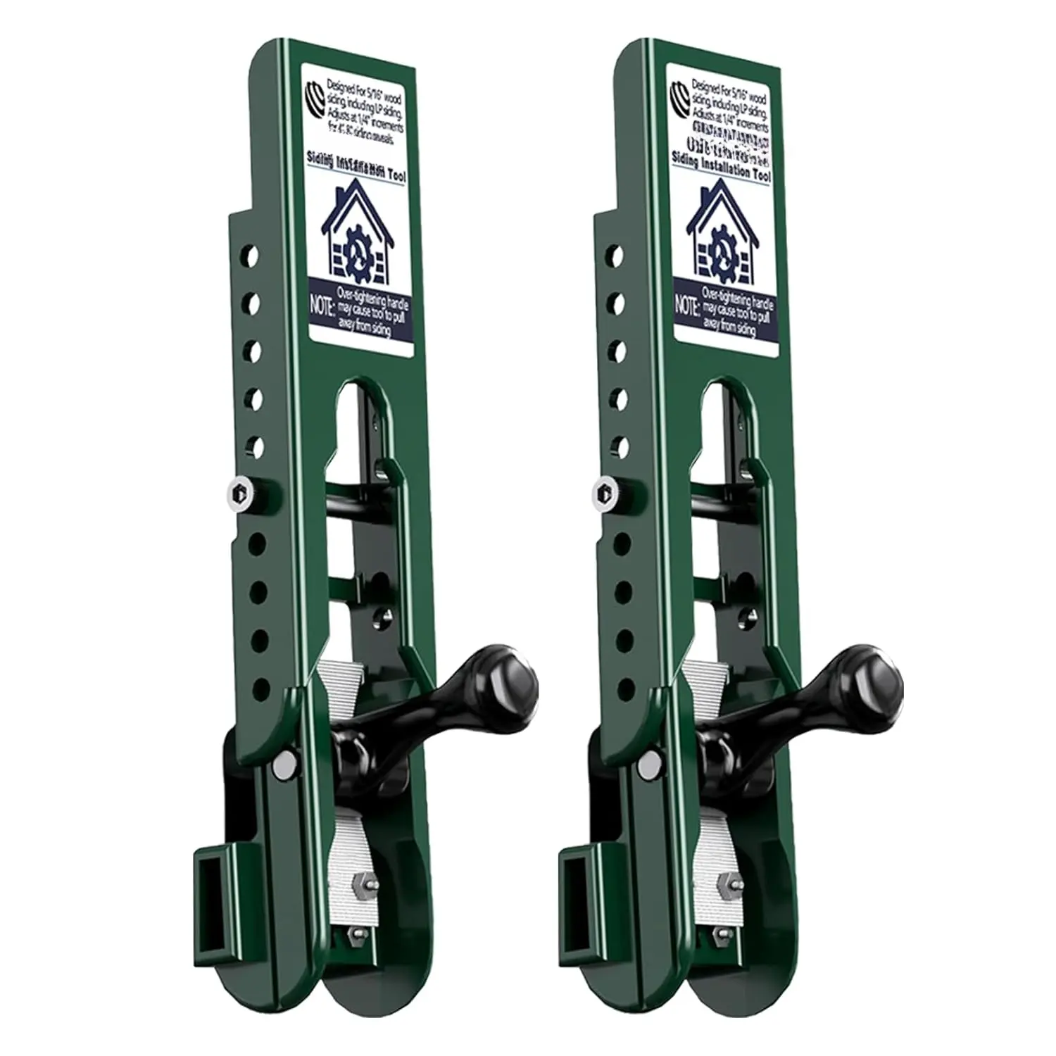 2pc Siding Installation Kit, Compatible with 5/16-Inch Fiber Cement Sidings, Siding Installation Tool with Adjustable Hand Pins, Sidings Versatile Tool for Home Exterior