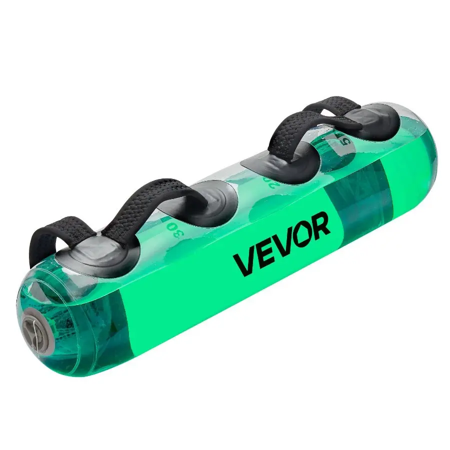 VEVOR Water Weights Aqua Bag, Large Aqua Bags for Workout, 50 lbs Adjustable Portable Stability Fitness Full Body Exercise Equipment, for Strength Core and Balance Training, Home Gym Exercise, Clear