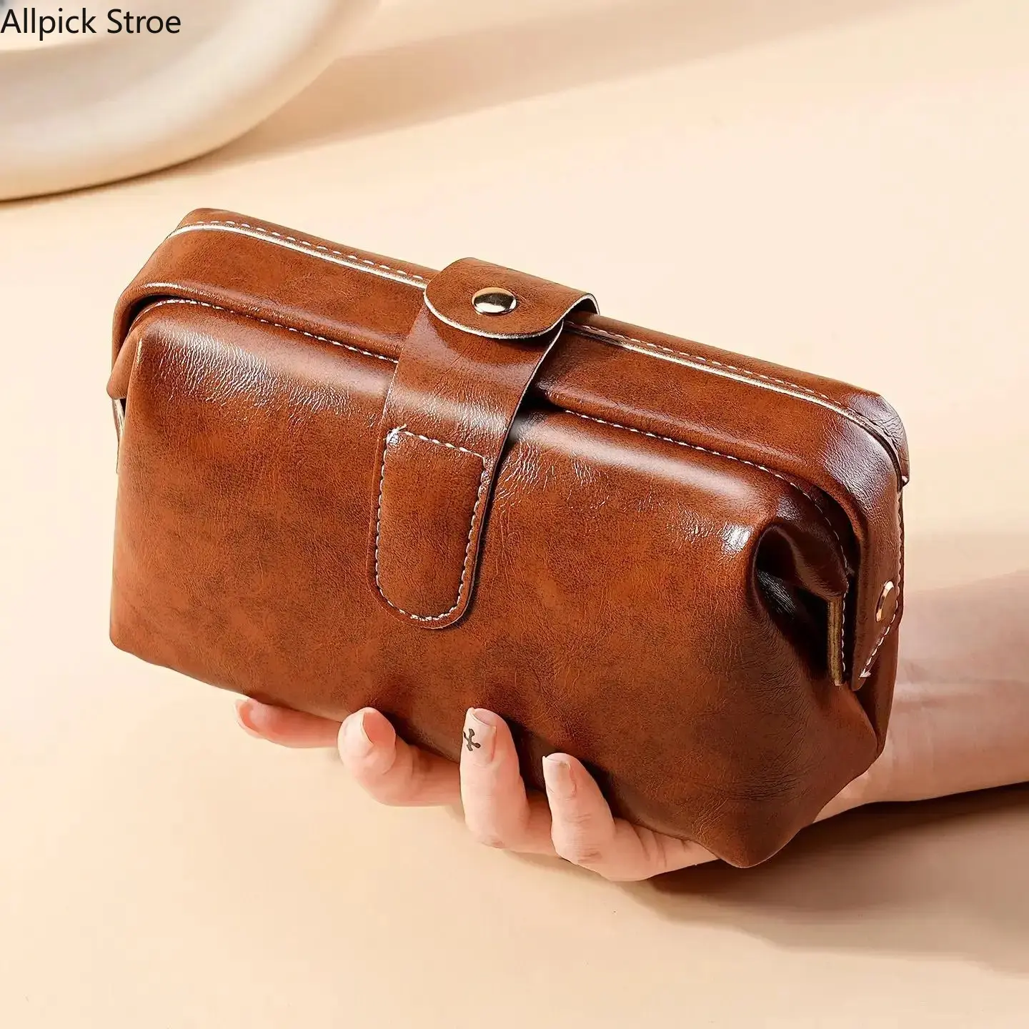 Women's Waxed Leather Wristlet Wallets - Oil-Tanned, High-Capacity, Waterproof for Everyday Use - Makeup Stays Dry, Dark Brown & Oil Wax Leather Black Options, Oil-Tanned Leather, Dark Brown + Classic Black.