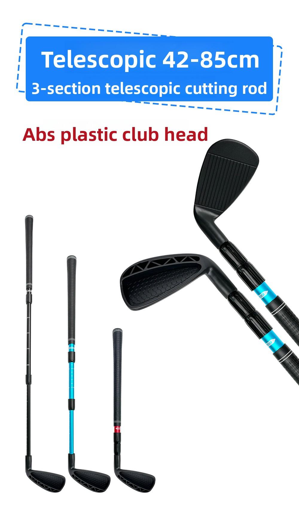 Outdoor Golf Three-Section Telescopic Chipping Club Extendable Practice Club for Indoor & Outdoor Use
