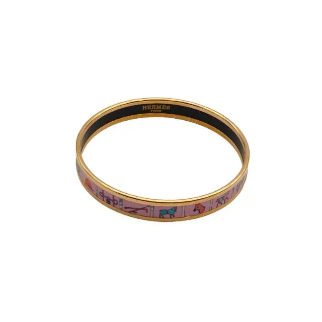 Pre-owned 【TIANA】HERMES Enamel Bracelet AlloyP226562794