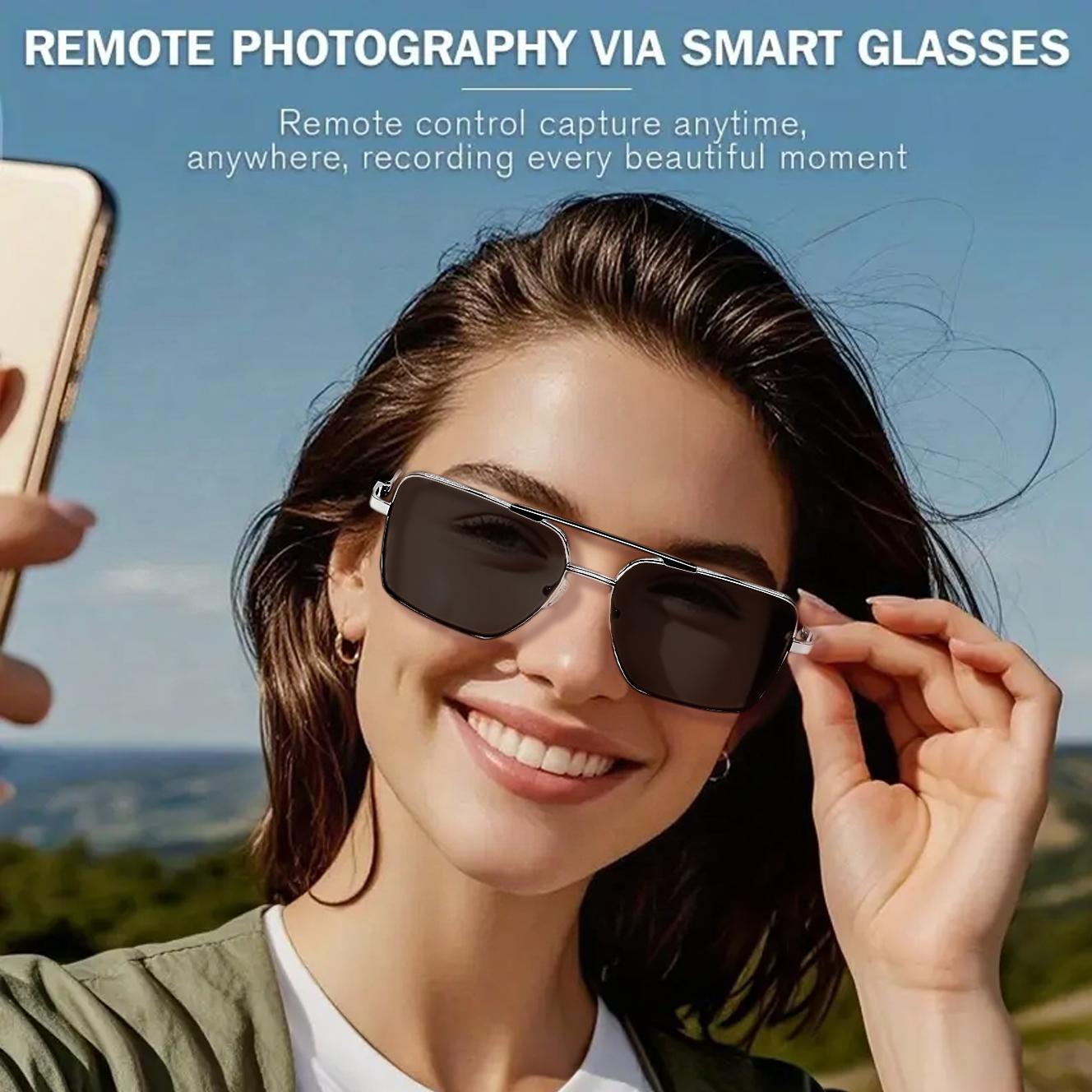 Touch-Sensitive Smart Glasses, One-Click Switch Technology, Trendy Design, Unlock New Communication Methods, Lithium Ion Batteries Included