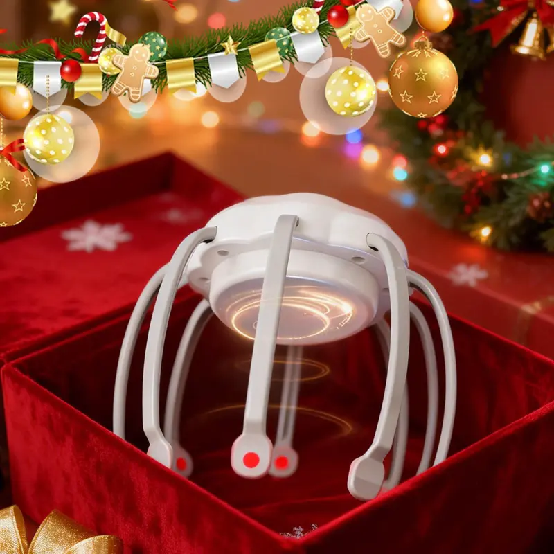 Electric Octopus Claw Scalp Massager,  USB-Rechargeable Electric Head Massager, Portable Vibrating Massager with 3 Adjustable Speeds, a mini tool for the ultimate massage experience, an ideal gift for both men and women