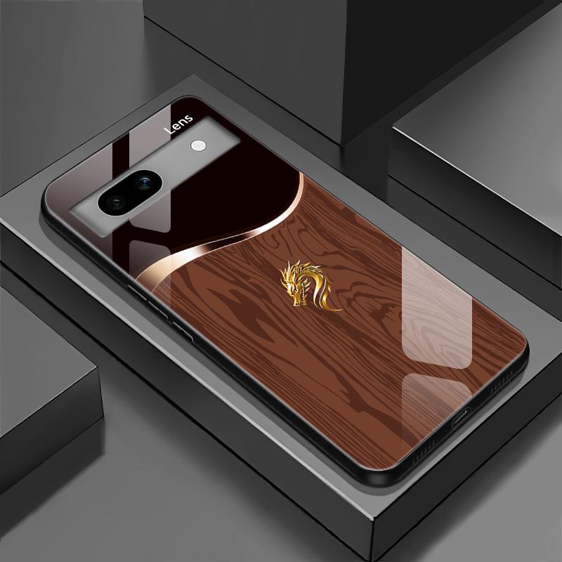 Suitable for [Google Pixel 7] Personality simple split dragon pattern creative business high-end anti-drop glass mobile phone case affordable anti-drop anti-fingerprint-888