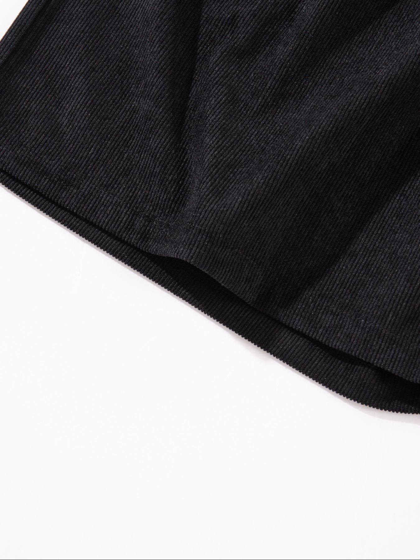 Men's Solid Plain Patched Drawstring Waist Shorts, Menswear Regular Fit Casual Pocket Elastic Waist Shorts for Summer, Men's Bottoms for Daily Wear