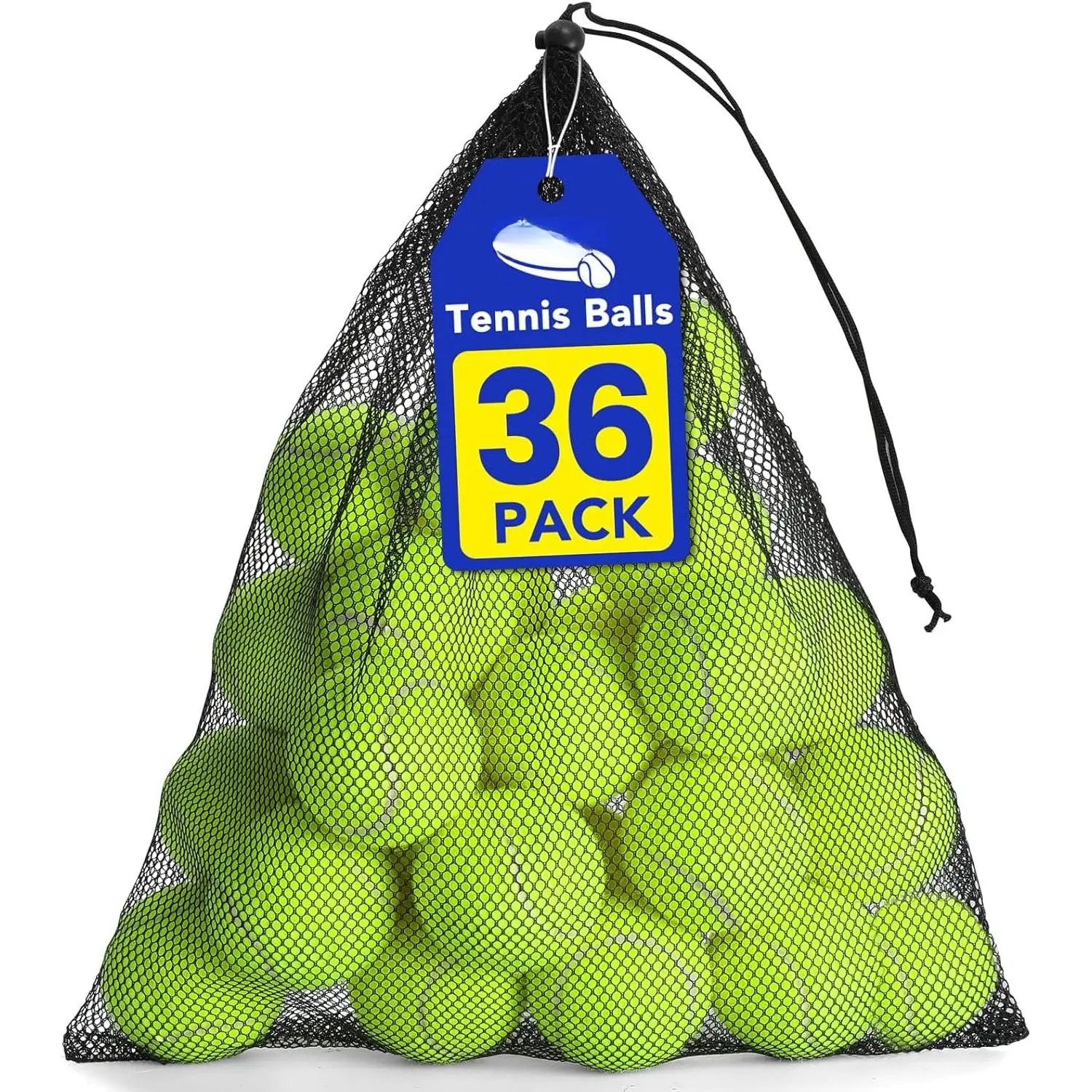 Tennis Balls, 12/24/36/80 Pack Bulk Tennis Balls Pressureless Tennis Ball, Come with Mesh Bag for Easy Transport,  Playing Balls,  for Beginner  Ball