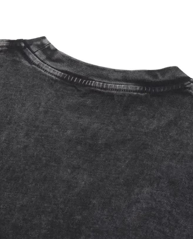 Japanese Anime Demon Slayer Kokushibo Graphic Washes T-shirts Men's Women's Pure Clothing Harajuku Y2K Streetwear Cotton Tops