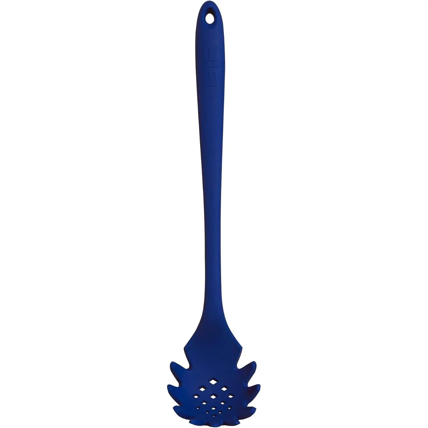 Premium Silicone Spaghetti Spoon - Non-Stick Heat Resistant Silicone Pasta Fork - Perfect for Cooking, Strainer, and Serving - 13 IN, Navy, (SNP381NVY)