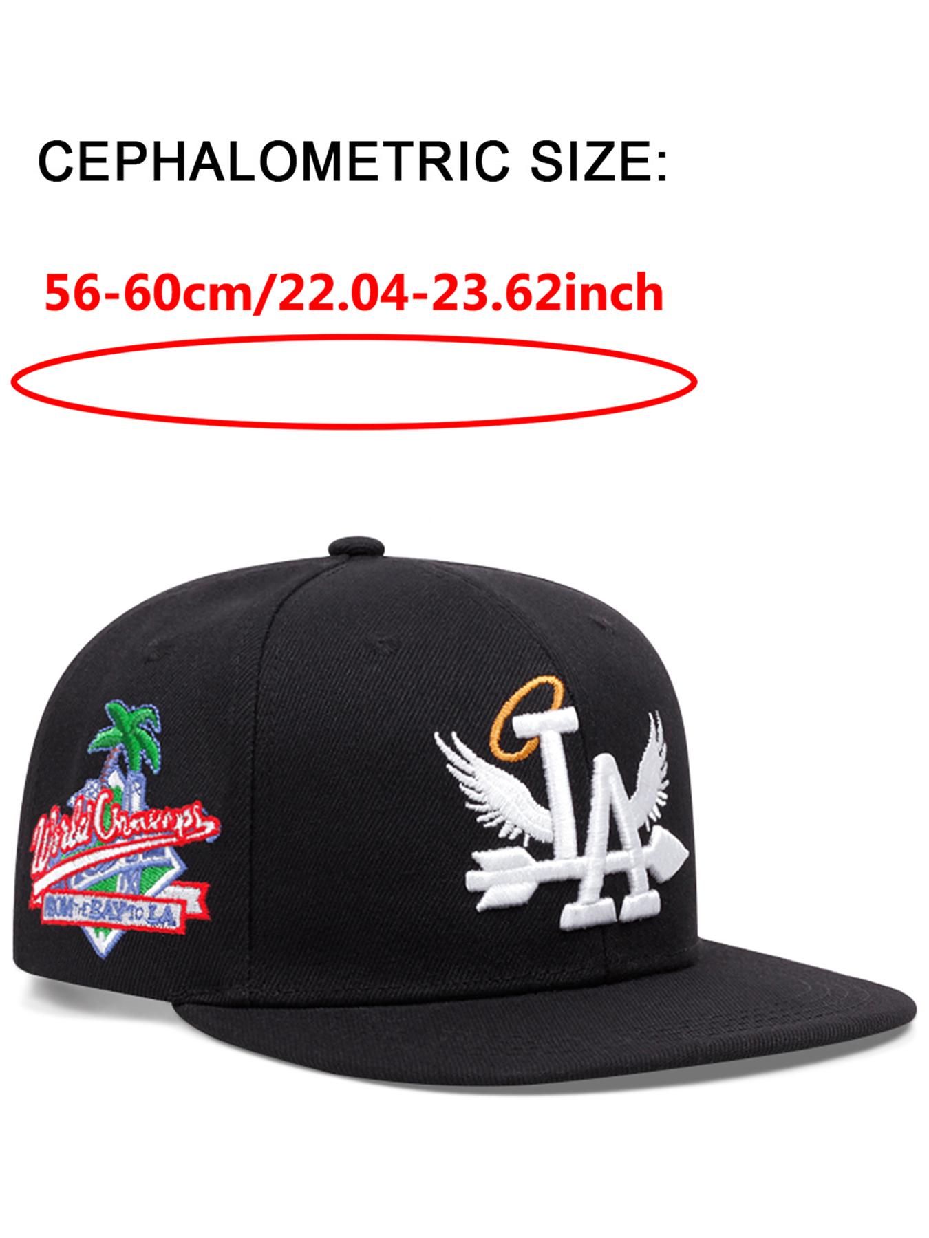 2026 Personalized New LA Wings Side Coconut Tree Embroidery, Custom Embroidered Hat, Trendy Street Hip Hop Hat Outdoor Sunshade Hat Baseball Hat Adjustable Flat Edge Hat Suitable for Men and Women Adjustable Snapback Cap