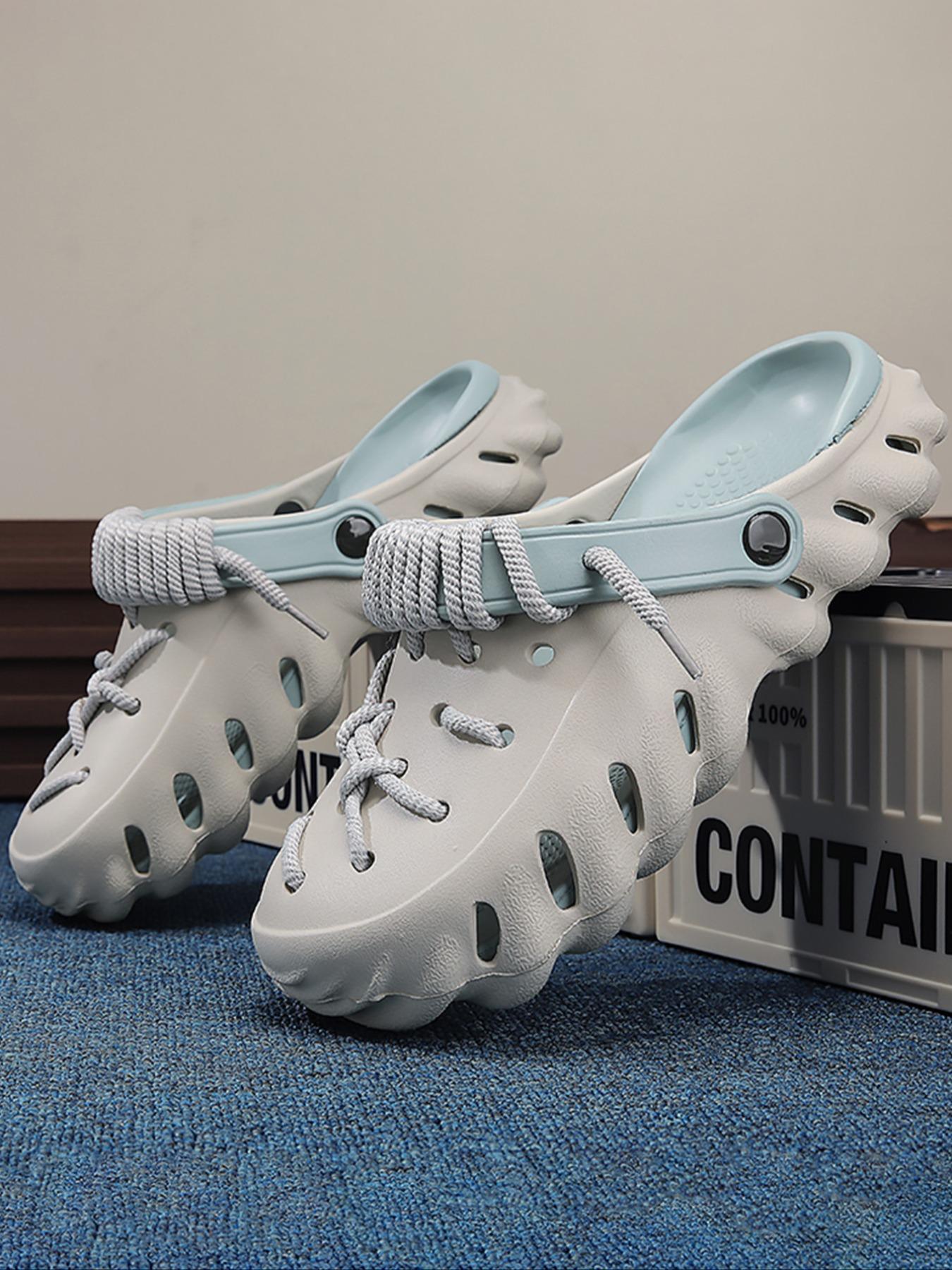 Unisex's Minimalist Casual Plain Color Slides, Lightweight Breathable Comfortable Slides, Sporty Breathable Clogs, Non-slip Slippers for Indoor & Outdoor Wear, Boy