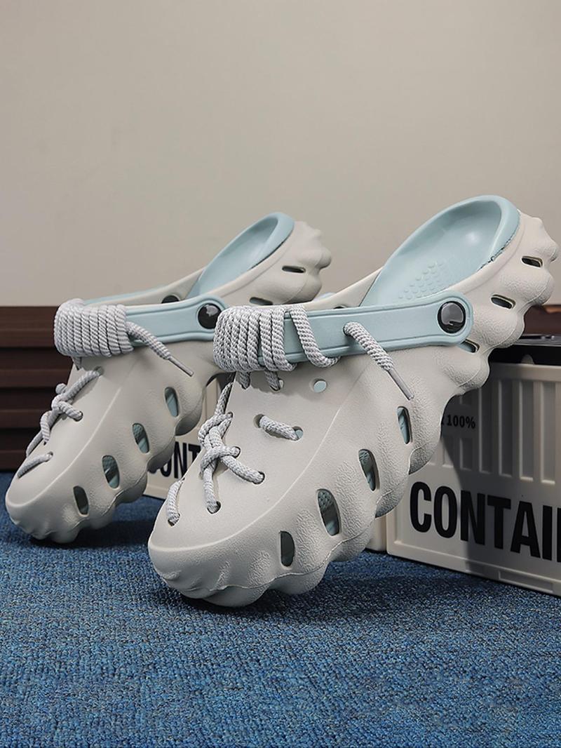 Unisex's Minimalist Casual Plain Color Slides, Lightweight Breathable Comfortable Slides, Sporty Breathable Clogs, Non-slip Slippers for Indoor & Outdoor Wear, Boy