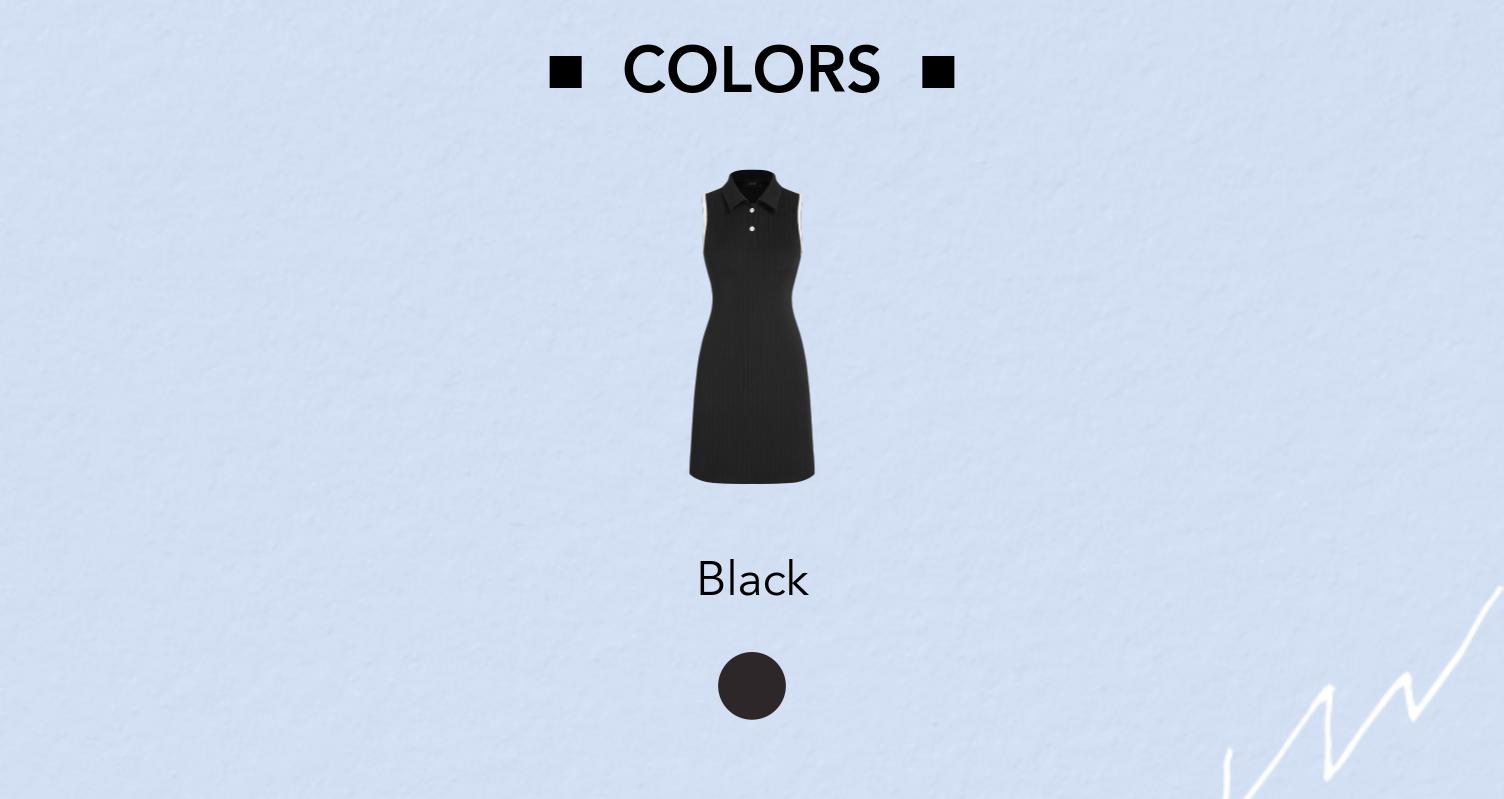 Cider [size 0-10] Polo Collar Contrasting Binding Mini Dress