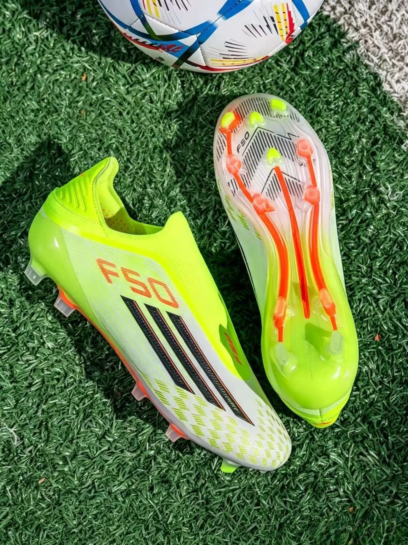 Unisex Soccer Cleats, Football Boots, TF Studs, Breathable, Strapless, Sporty Style, All-Season, Seamless, Anti-Slip, Outdoor Grass Shoes, Youth & Adult