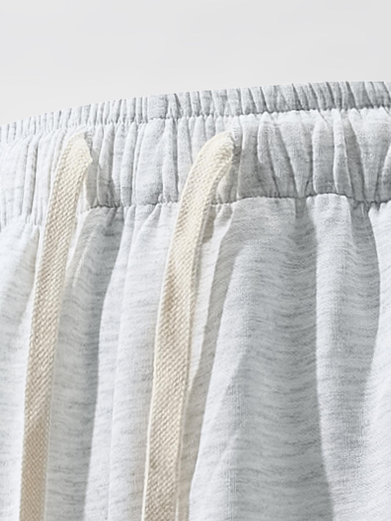 Men's Solid Plain Drawstring Waist Wide Leg Pants, Casual Comfy Breathable Pocket Trousers for Daily Wear, Men's Bottoms for All Seasons