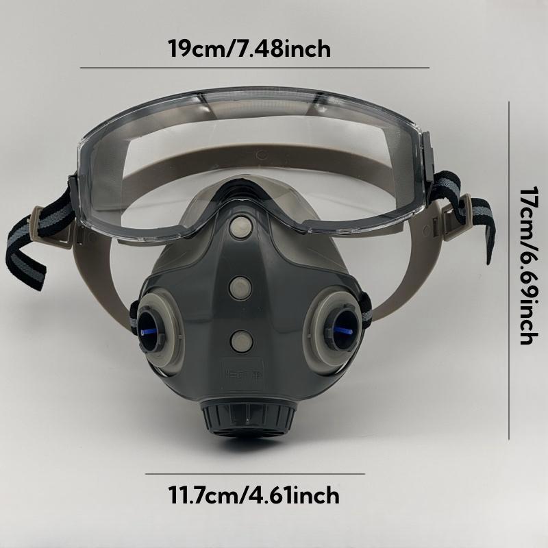 Reusable Respirators with Filters, Dustproof Industrial Half Face Mask, Paint Spray Mask, Safety & Security Supplies for Home & Office