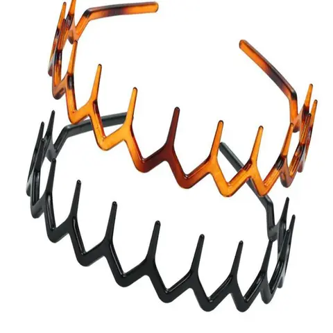 Women's Elegant Wave Tooth Design Headband, Non-Slip Zigzag Headband for Makeup & Daily Use, Durable Fashion Accessory, No Slip Headbands, Fashion Hair Accessories