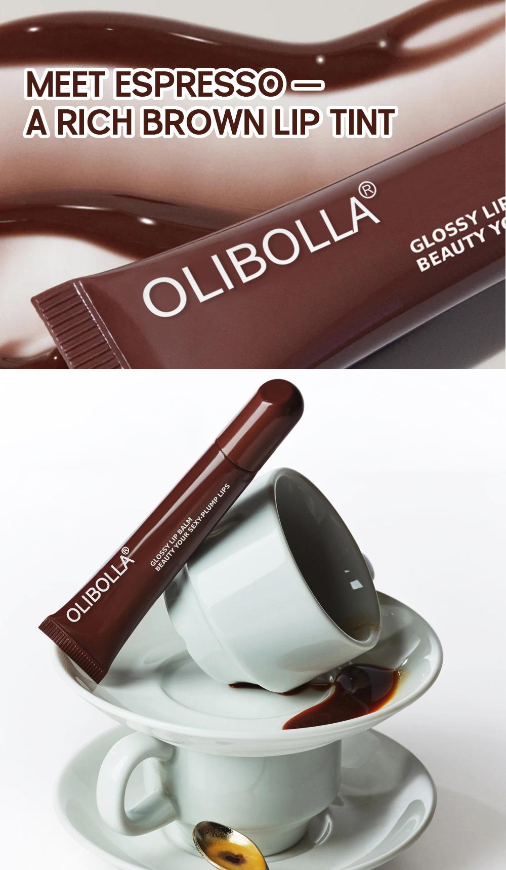 GET THE GLAZED GLASS LIPS! [OLIBOLLA Official] Peptide Lip Treatment: High-Shine Plumping Lip Glow Oil, Hydrating & Nourishing Lip Gloss, Non-Sticky Finish 3-in-1 Glaze