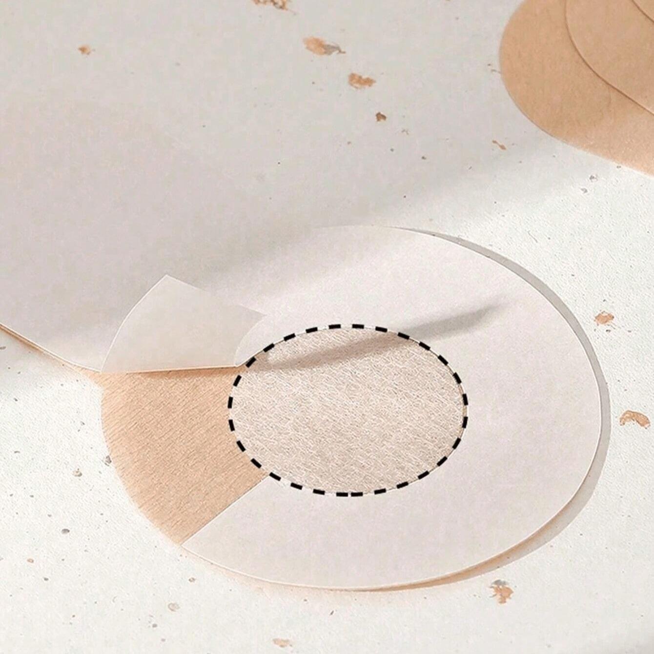 5 Pairs 8cm Disposable Breast Lift Tape, Seamless Push-Up Bra, Invisible Backless Bra, Anti-Slip Design, Ideal for Large Breasts