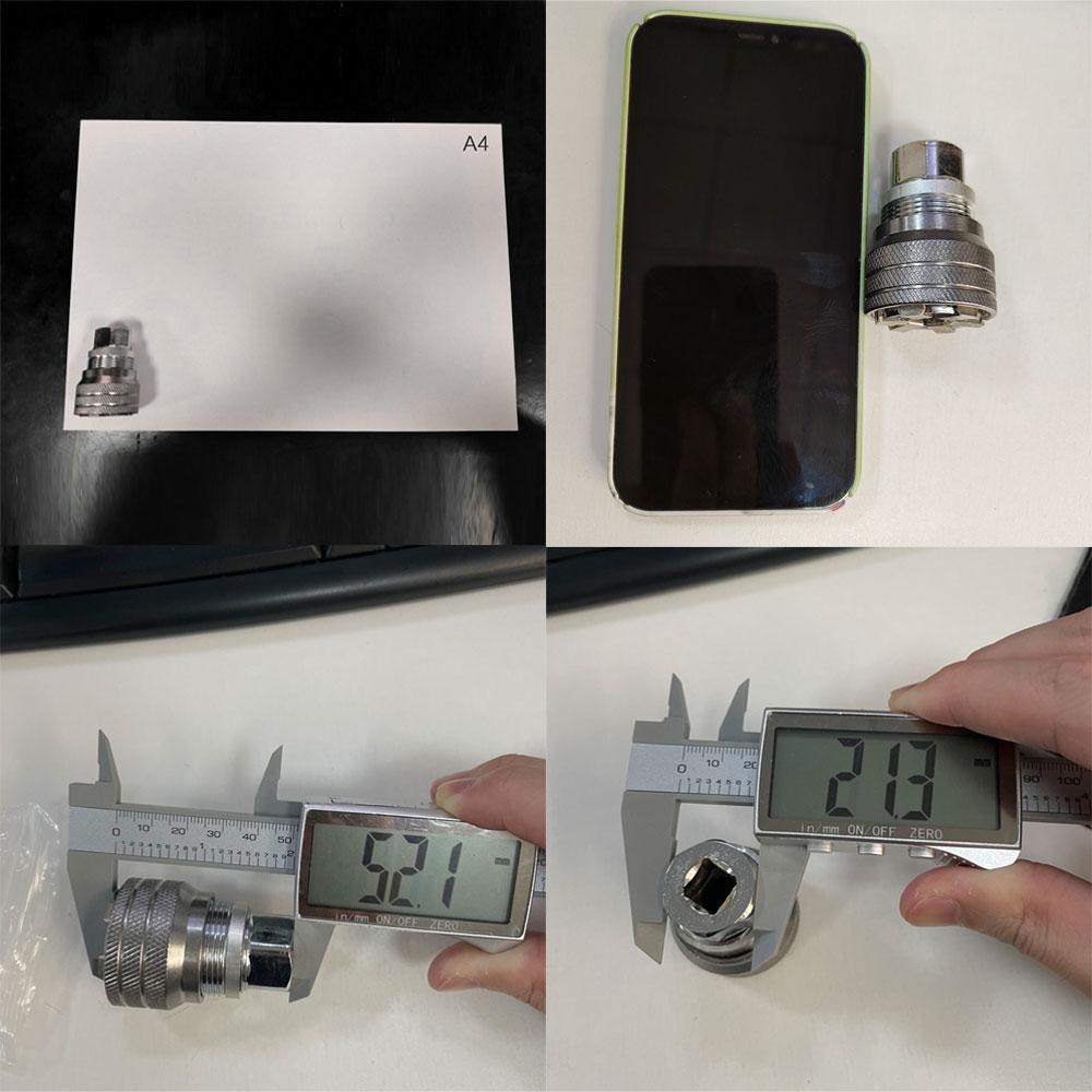 Adjustable Universal Socket Wrench, 3/8 Drive Multi-function Sleeve Wrench, Professional Sockets Tools for Drive Ratchet Torque Wrench and Power Drill, Hex Bit Socket