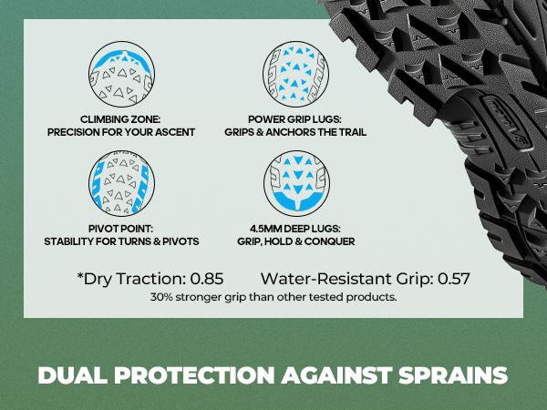 NORTIV 8 Men's Armadillo 3.0 Waterproof PRO Hiking Boots Outdoor Lightweight Non-Slip Arch Support Trekking Camping Ankle Boots All Seasons