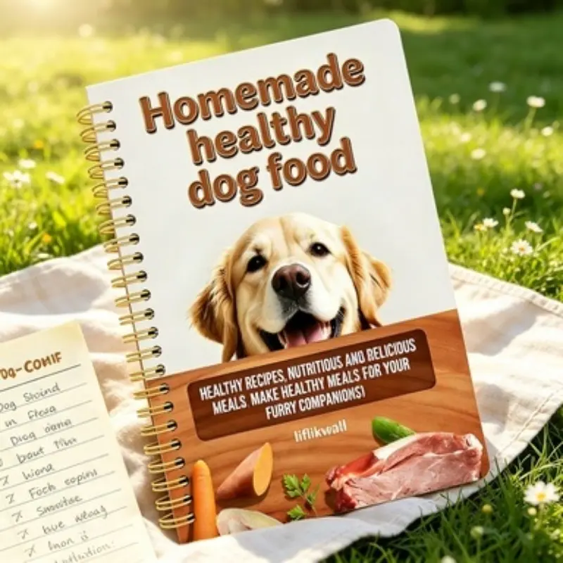 Pet Dog Food Planner Notebook, Essential Tool for Pet Owners, Track Your Dog's Diet Efficiently, Perfect for Daily Use