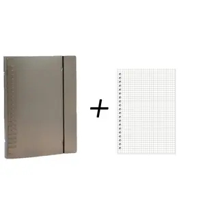 A5 detachable loose leaf notebook, PP file storage instead of core student notebook minimalist 20 hole loose leaf notebook.