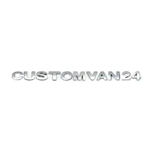 Chrome Color 25mm Car Letter Customvan 24 Logo Emblems
