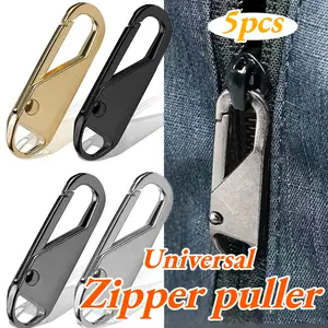 5pcs zipper puller universal movable zipper puller pull tab universal zipper puller buckle repair pendant bag sewing machine accessories removable pull tab down jacket jacket bag universal accessory