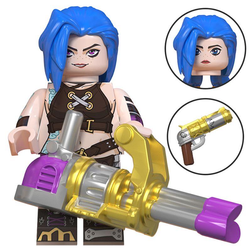 LoL QD001-QD008 Arcane Figure Jinx Vi Anime Figure Jayce Viktor Figurine Statue Model Collection Q Version Decoration Toy Gift popular