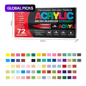 Acrylic Paint Marker Set, Paint Pens, 72/120/168/240/288 Pieces, Art Supplies for Wood, Stone, Canvas, Glass, Fabric, DIY Crafts, Painting Tools