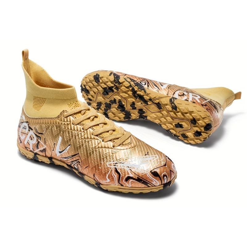 'S High-Top Soccer Shoes, Lightweight Breathable Slip-Resistant Wear-Resistant Outdoor Sports Shoes for, Competition Training Footwear with Artificial Turf Cleats, for Teenager, For Teenager