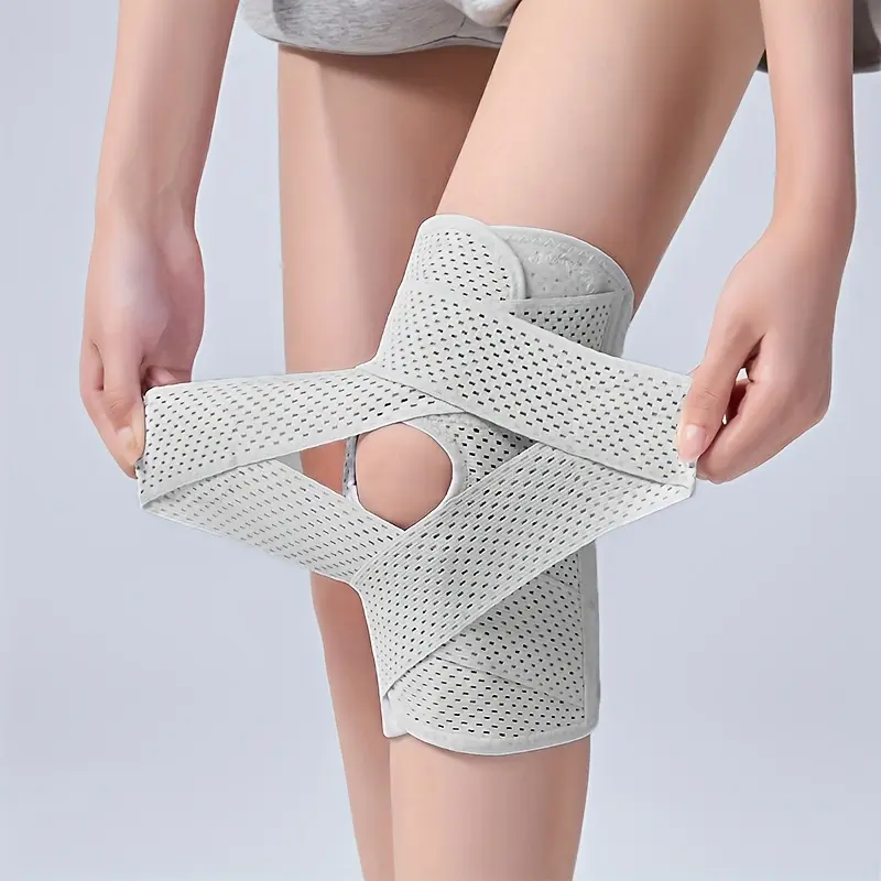 Adjustable Knee Brace for Men & Women, Compression Knee Support Sleeve with Breathable Stabilizing Design for Running, Gym & Sports
