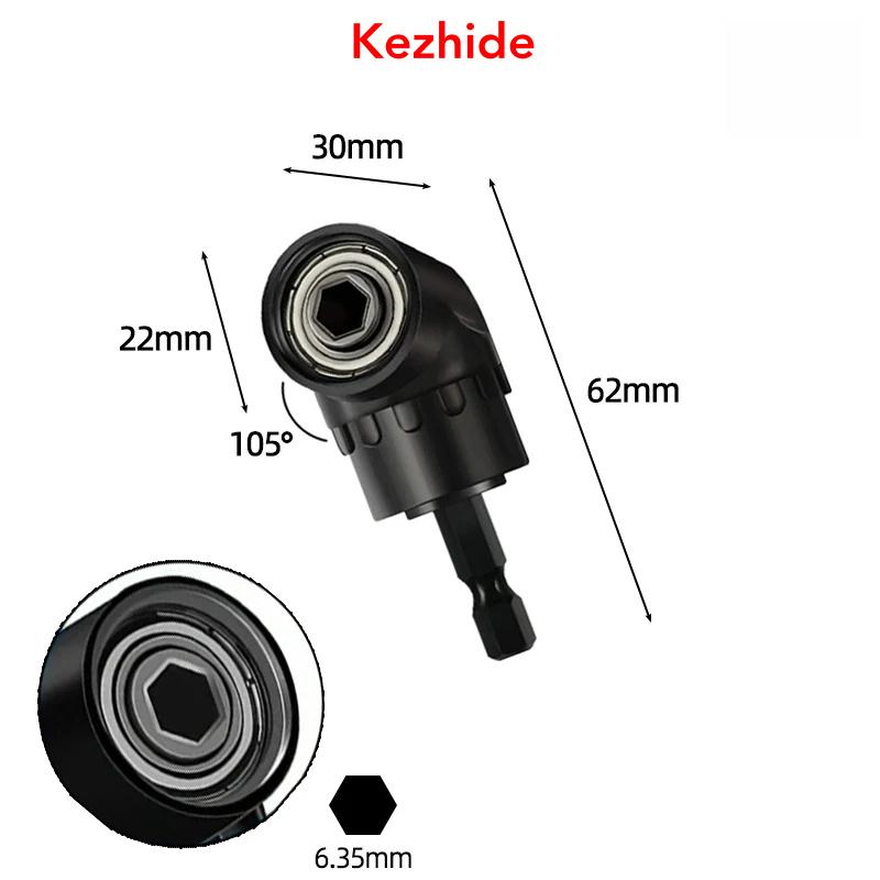 105Degrees 1/4" Hex Shank Magnetic Adapter Bending Drills Size:3PCS