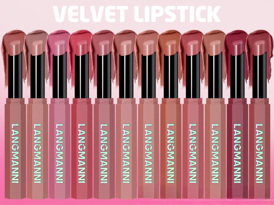 6PCS Pink & Rose Matte Lipstick Set – Soft Nude Pink, Dusty Rose & Berry Shades – Creamy Velvet Long Lasting Lip Color Collection – Lightweight Full Coverage Blur Effect Lip Makeup Kit