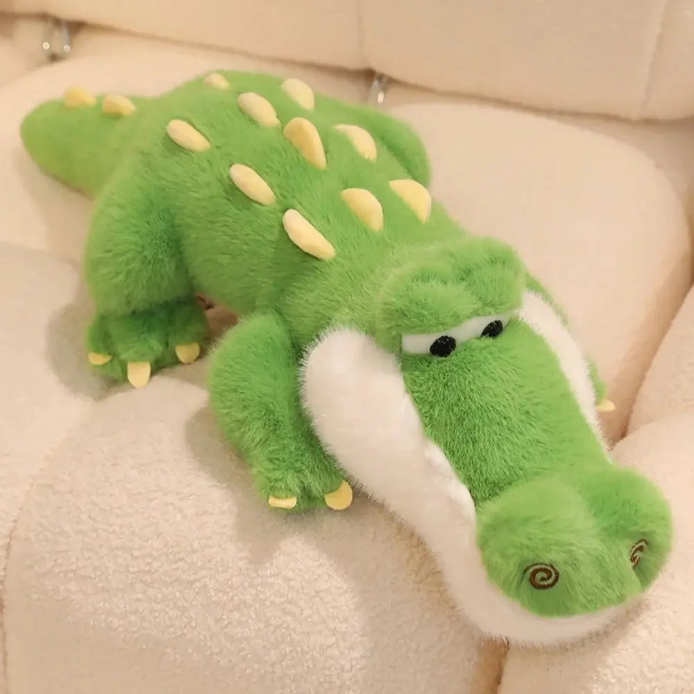 crocodile plush toy, crocodile stuffed animal, plush pillow for kids, 50cm crocodile doll, soft stuffed doll, kids birthday gift, sofa decor plush