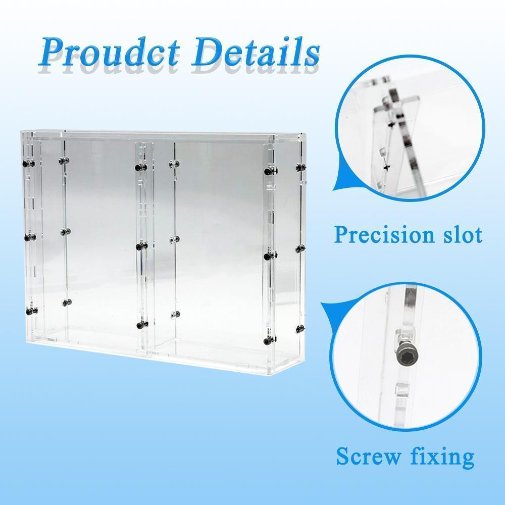 Bob 1/64 Model Car Display Case (without cars in pictures) For Hotwheels Acrylic Transparent High Grade Screw Fixed Display Box