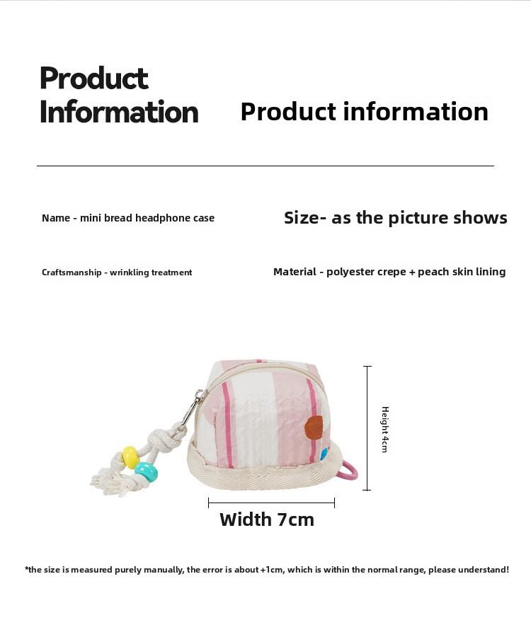 Mini Cute AirPods Case – Soft Portable Earbud Pouch for Women, Small Bluetooth Headphone Holder with Flip Cover, Travel Essential