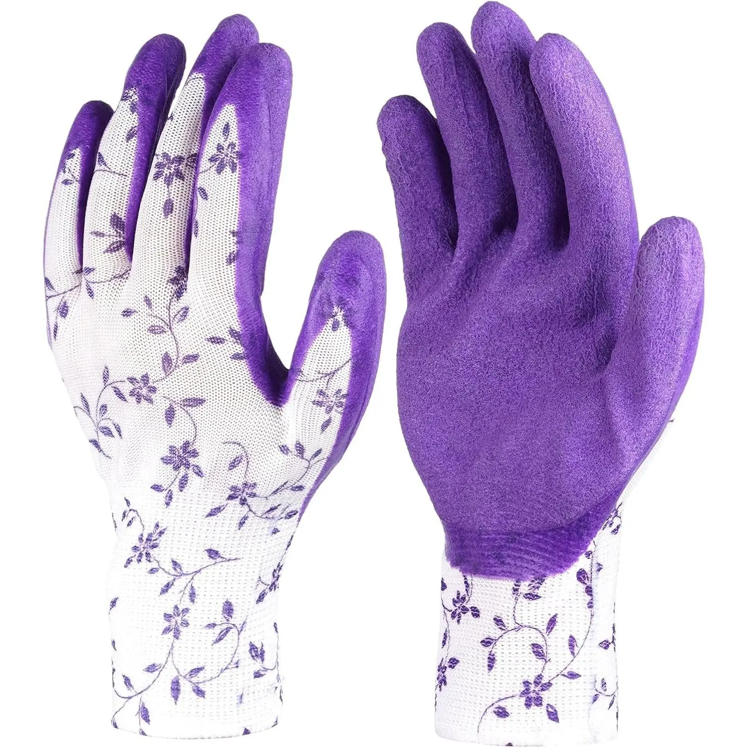 Gardening Gloves for Women Thorn Proof, Ladies Garden Gloves, Breathable Rubber Coated Yard Work Gloves