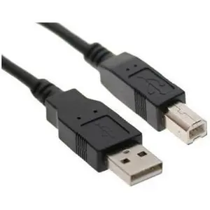 10 Feet USB 2.0 Printer and Scanner Cable HP Deskjet 1000 2510 2540 3510 3520, Envy 4500, Officejet 8600, PhotoSmart 6520 7520 - Black
