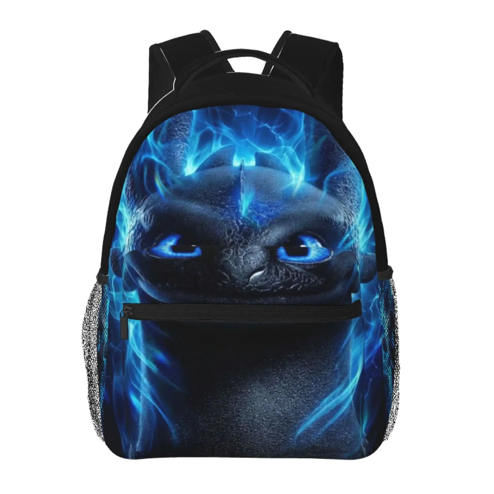 Anime Toothless Backpack, School bag Cute Girls Boys Teens Backpacks Kawaii Kids Lightweight backpack with adjustable straps Bookbag with for office travel bag