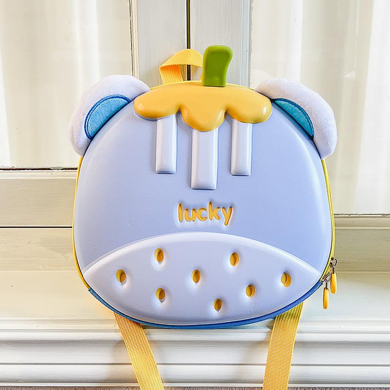 2026 Children's Backpack Cute Mangosteen-Shaped Eggshell Kids Backpack Cartoon Kindergarten Student School Bag