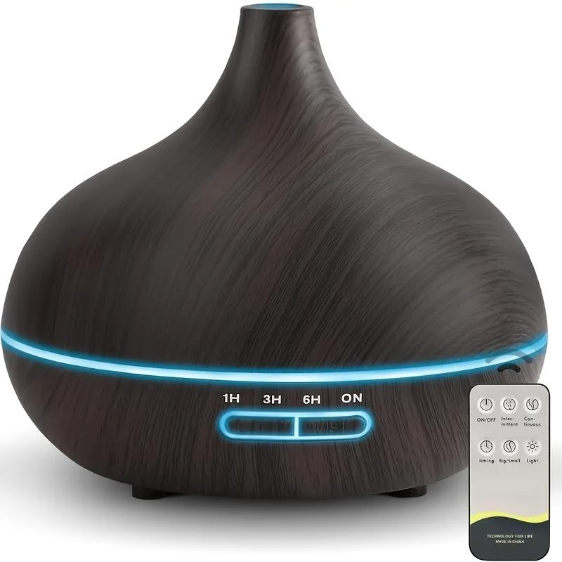 550ml Essential Oil Diffuser, Remote Control, Ultrasonic Humidifier, 7 Color LED Light with 6 Oil air  purifier