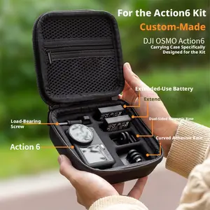 For Dji Action6 Camera Case, Universal Hand Strap Shoulder Bag, Single Shoulder Pack, Storage Protector, Camera Shell, Sports Camera Accessory