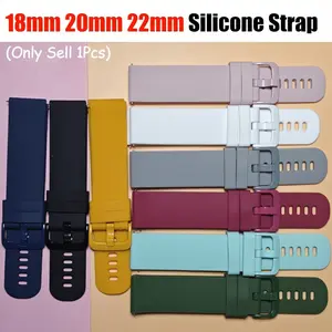 18mm 20mm 22mm Silicone Strap For Garmin Venu 3 Band Forerunner 265 255 245 165 Music Vivoactive 4 Bracelet Garmin Venu Sq 2 Plus Belt,replacement strap for Huawei/Amazfit/Xiaomi/Samsung strap accessories