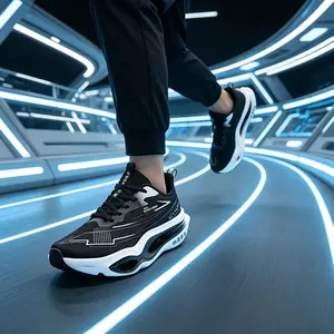 BDHJYDB Summer Single Mesh Breathable Running Shoes, Professional Marathon Racing Training Shoes, Cracked Design Breathable Wear-Resistant Anti-Slip Sneakers, Ultra-Light Mesh Breathable Shock Absorption Rebound Physical Test Sneakers