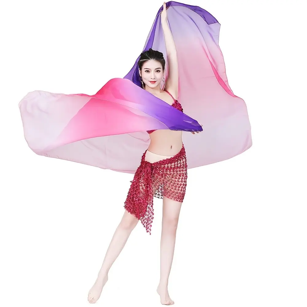 Chiffon Belly Dance Shawl, Perfect for Parties and Performances, Ideal for Tap Dancing and Belly Dance Shows, Essential Dance Prop