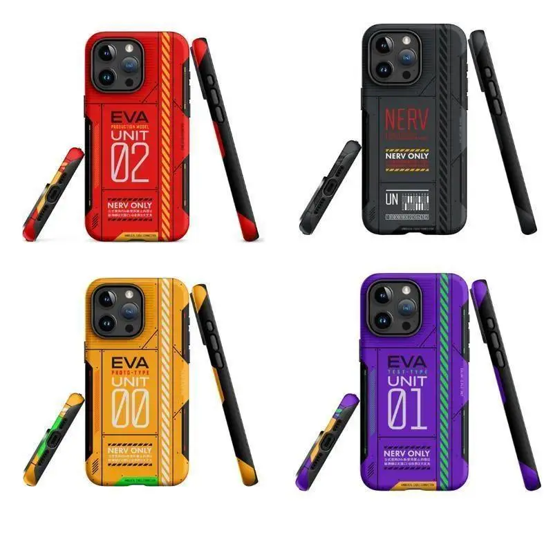 "Neon Genesis Evangelion" Unit-01 Aesthetic Drop-Resistant Protective Smartphone Case - Easy-Installation Mobile Accessory, Compatible with iPhone 11-17 Pro Max/Plus & Samsung Galaxy S23-25 Series, Protection, Iphone 17
