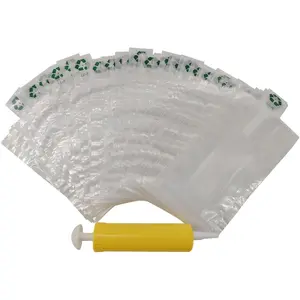 4x6-Inch Inflatable Air Packaging Bags - 50 Pack with Free Pump for Secure & Sustainable Shipping